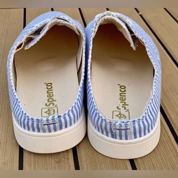 Women's 9 D Spenco Therapeutic Orthopedic Striped Slip On Mules Clogs Sneakers - Picture 7 of 16